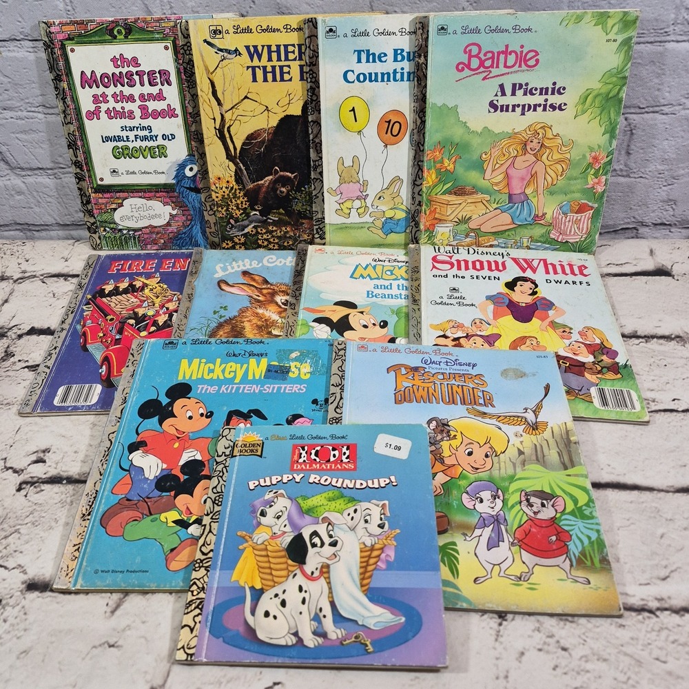 Lot Of 11 Vintage Little Golden Books LGB